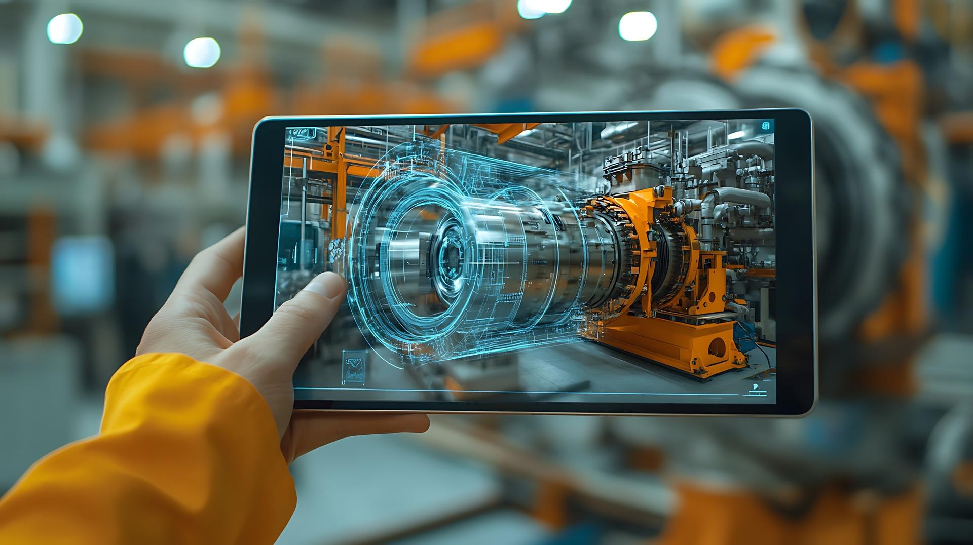 Digitale Maschinenanalyse auf Tablet | Schleifringkörper